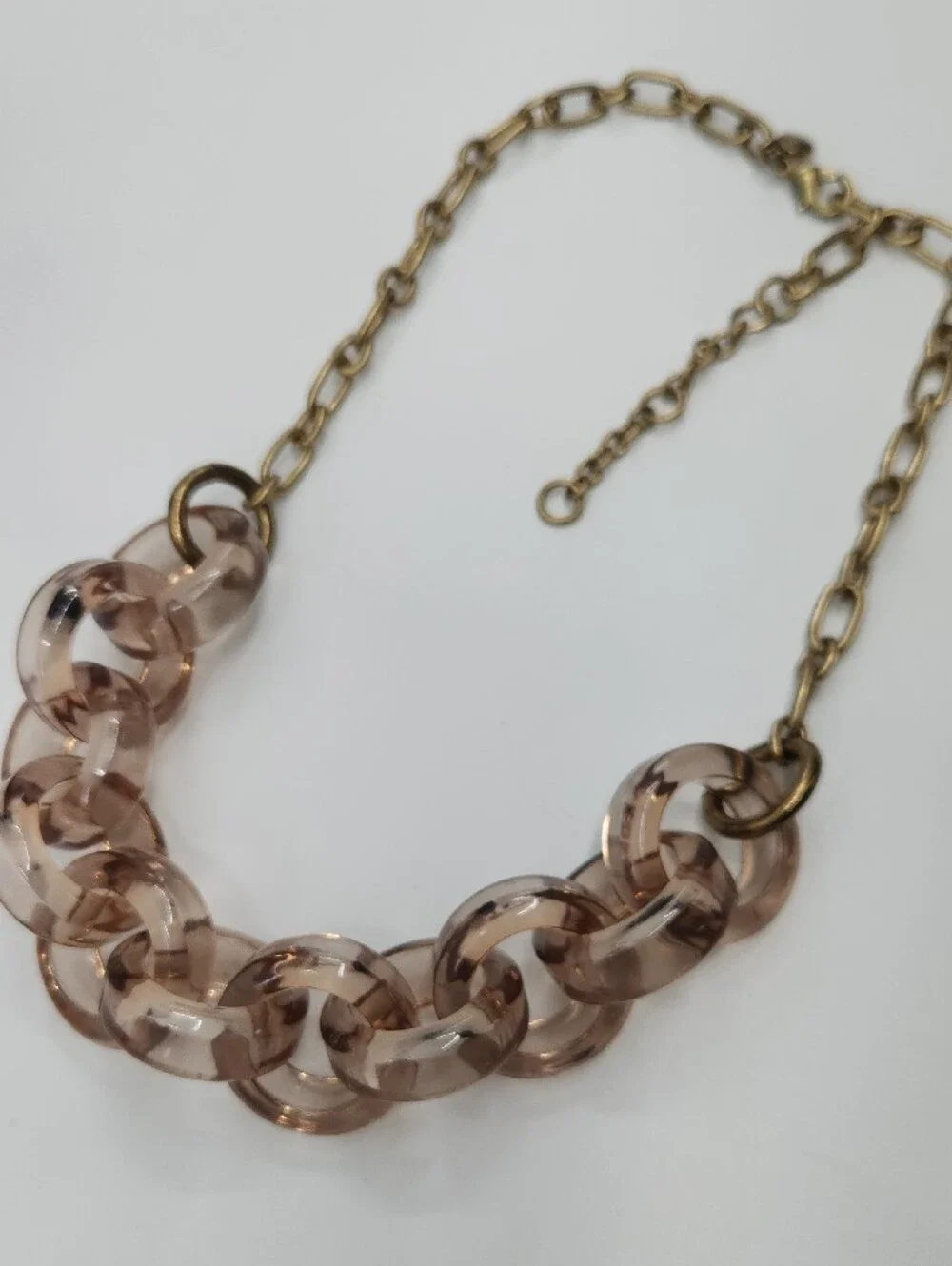 J. Crew Acrylic Link Statement Necklace